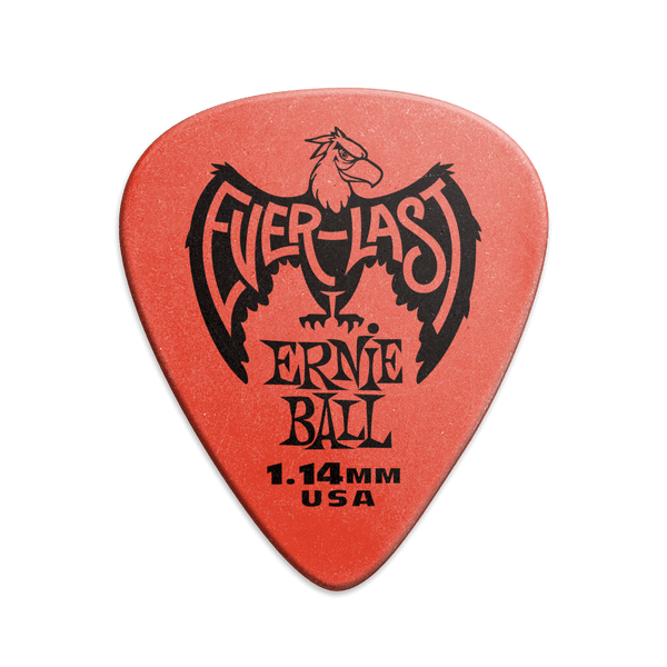 EVERLAST PICKS - 1.14MM RED - 12 PACK