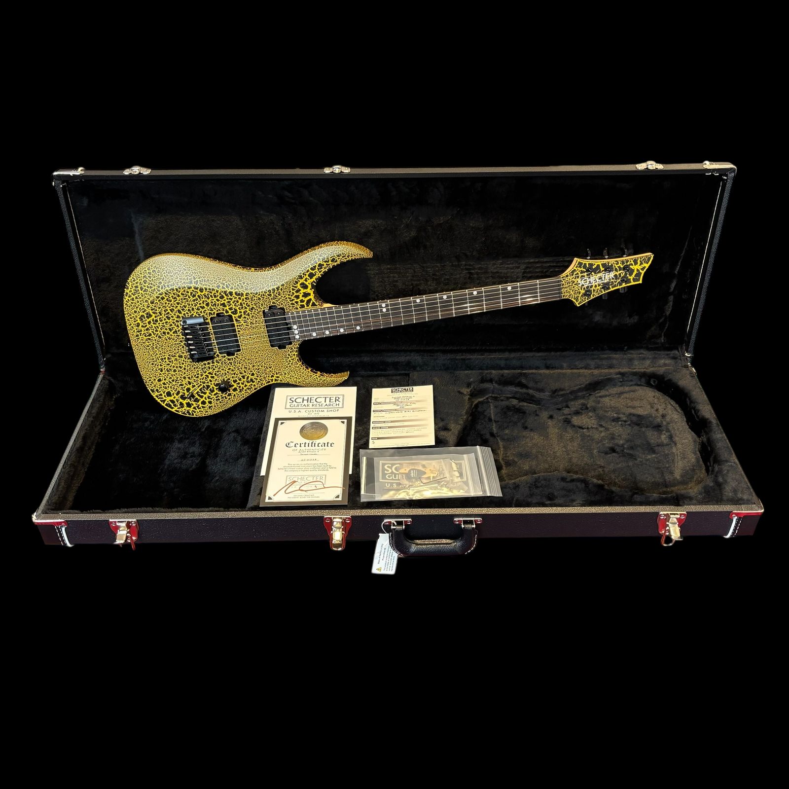 SCHECTER CUSTOM SHOP SUNSET EXTREME-6 | SLIME CRACKLE W/ CASE