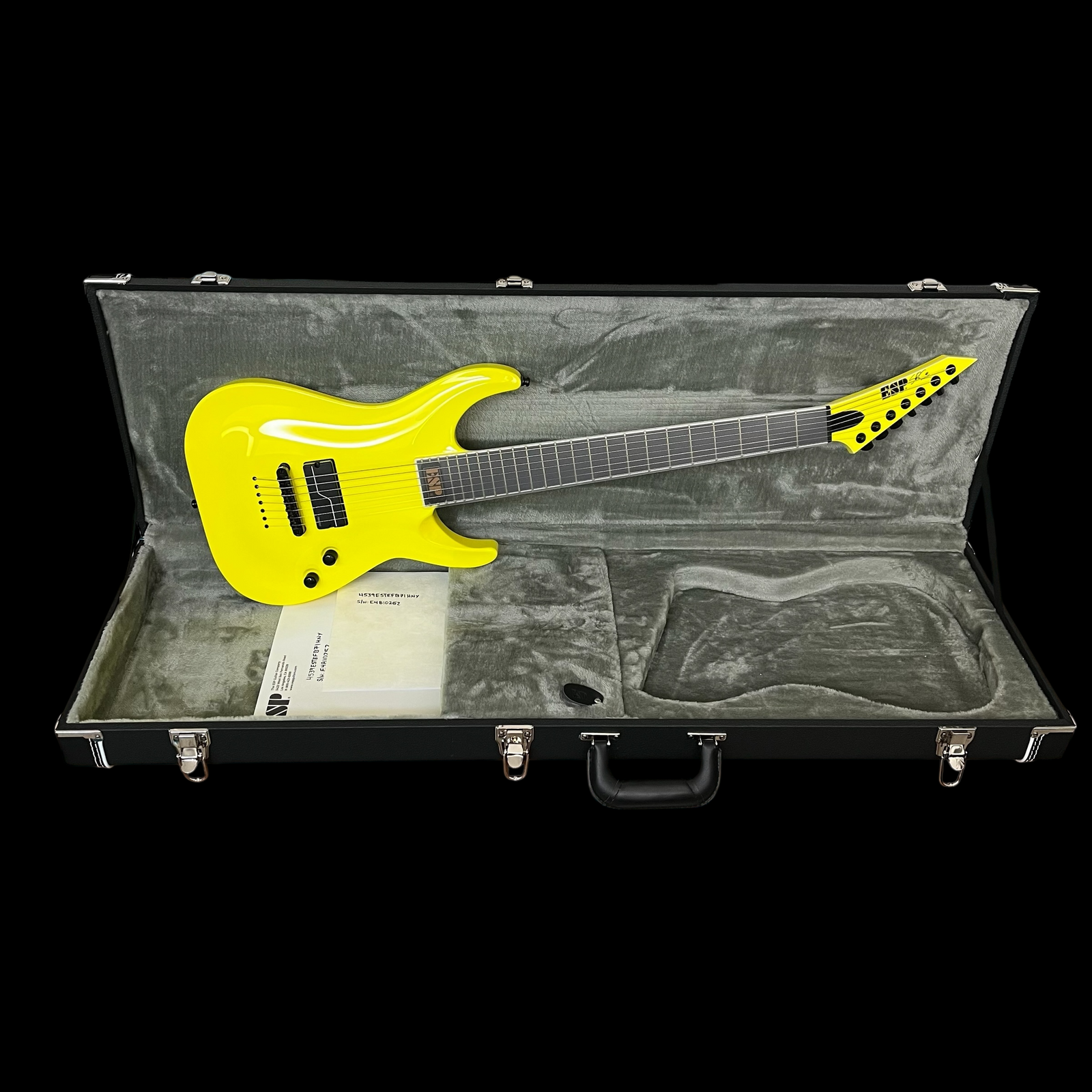 CUSTOM SHOP STEF B7 1 HUM | NEON YELLOW – Brookline Guitar