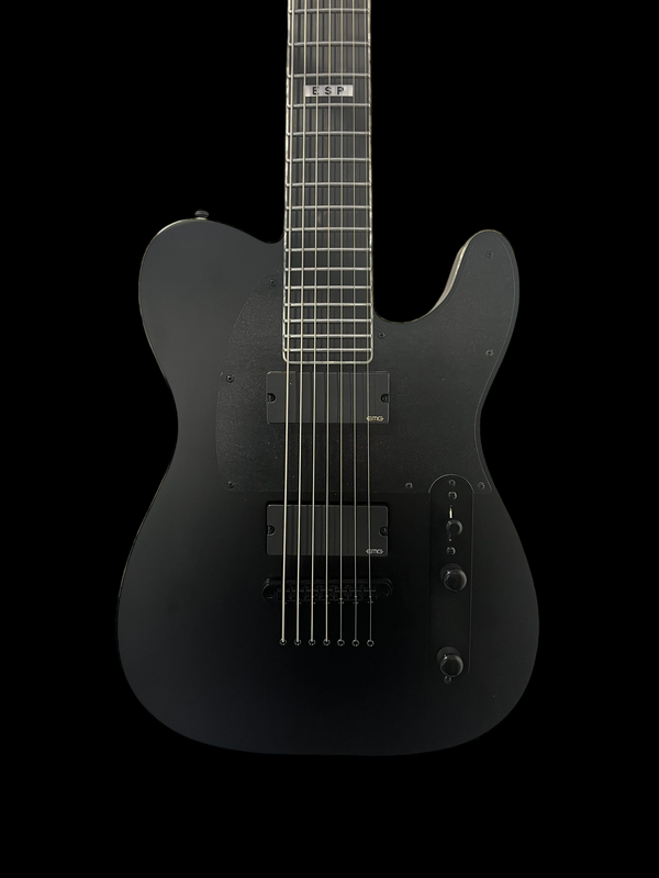 E-II T-B7 Baritone Electric Guitar - Black Satin