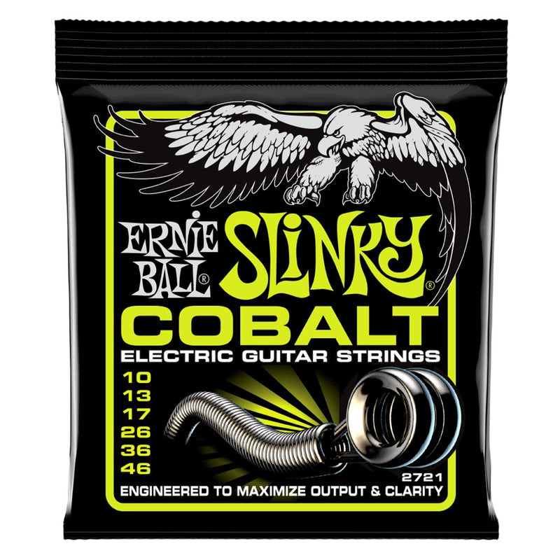 REGULAR SLINKY COBALT ELECTRIC GUITAR STRINGS - 10-46 GAUGE