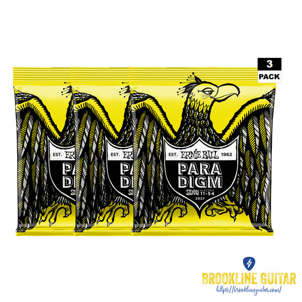 3-PACK BEEFY SLINKY PARADIGM ELECTRIC GUITAR STRINGS 11-54 GAUGE