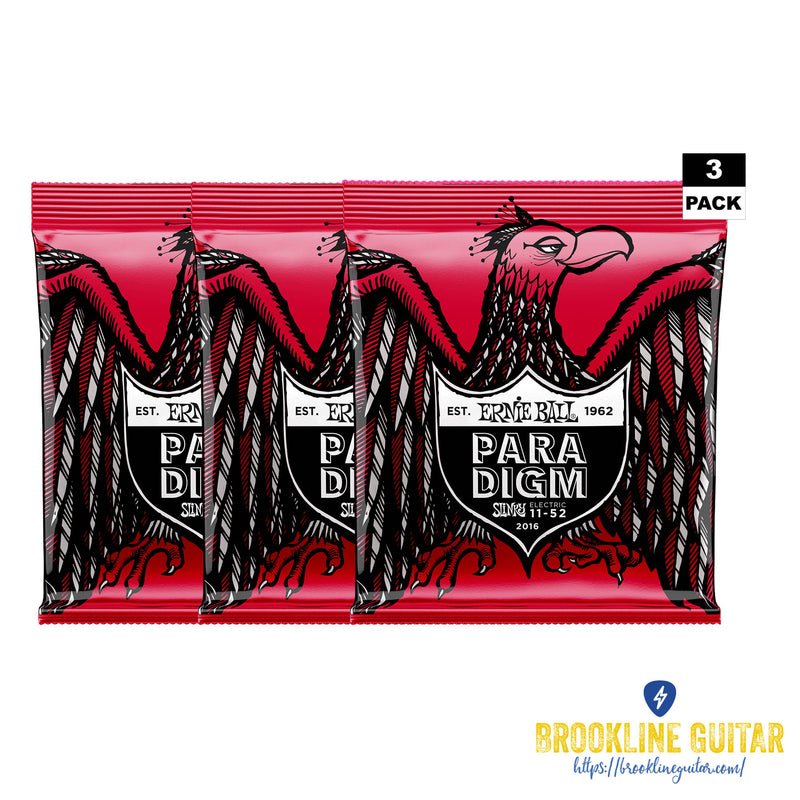 3-PACK BURLY SLINKY PARADIGM ELECTRIC GUITAR STRINGS - 11-52 GAUGE