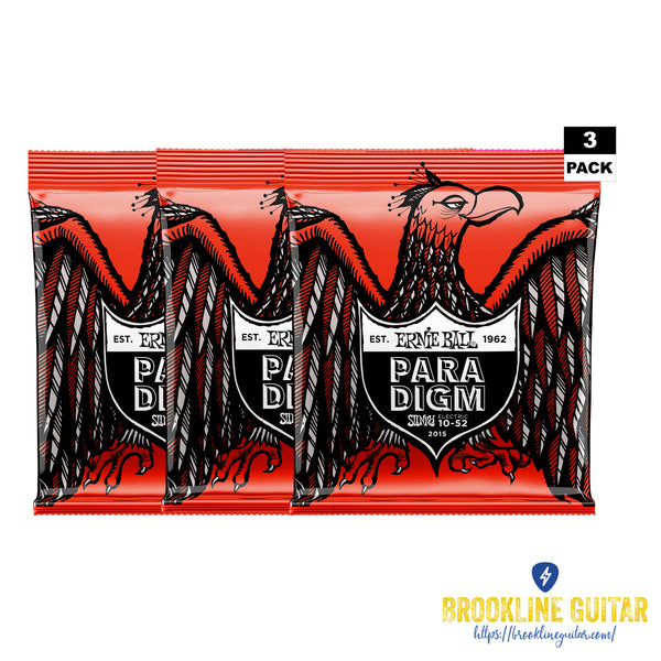 3-PACK SKINNY TOP HEAVY BOTTOM SLINKY PARADIGM ELECTRIC GUITAR STRINGS 10-52 GAUGE