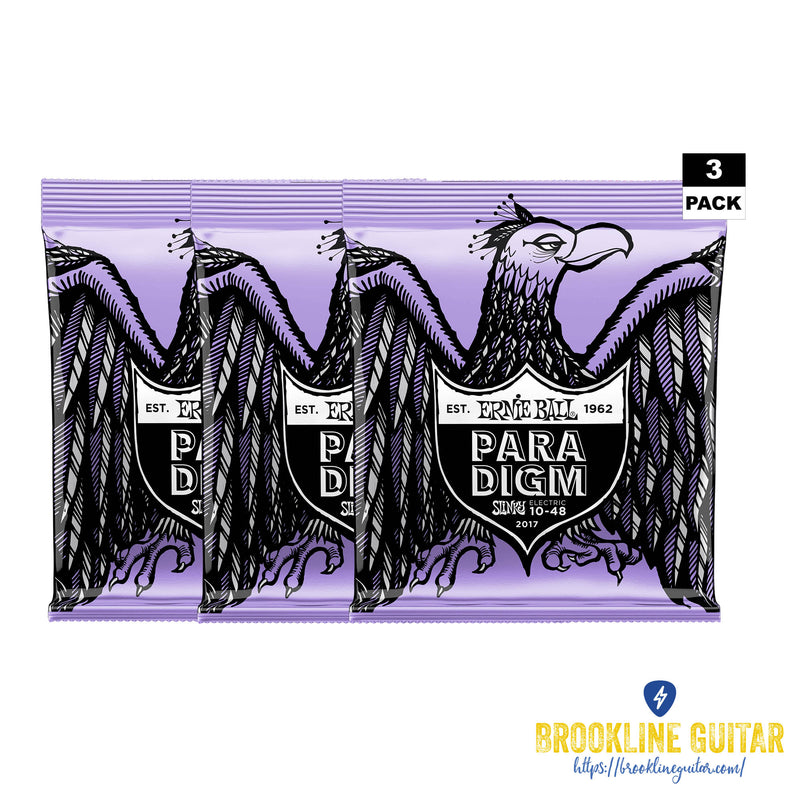 3-PACK ULTRA SLINKY PARADIGM ELECTRIC GUITAR STRINGS - 10-48 GAUGE