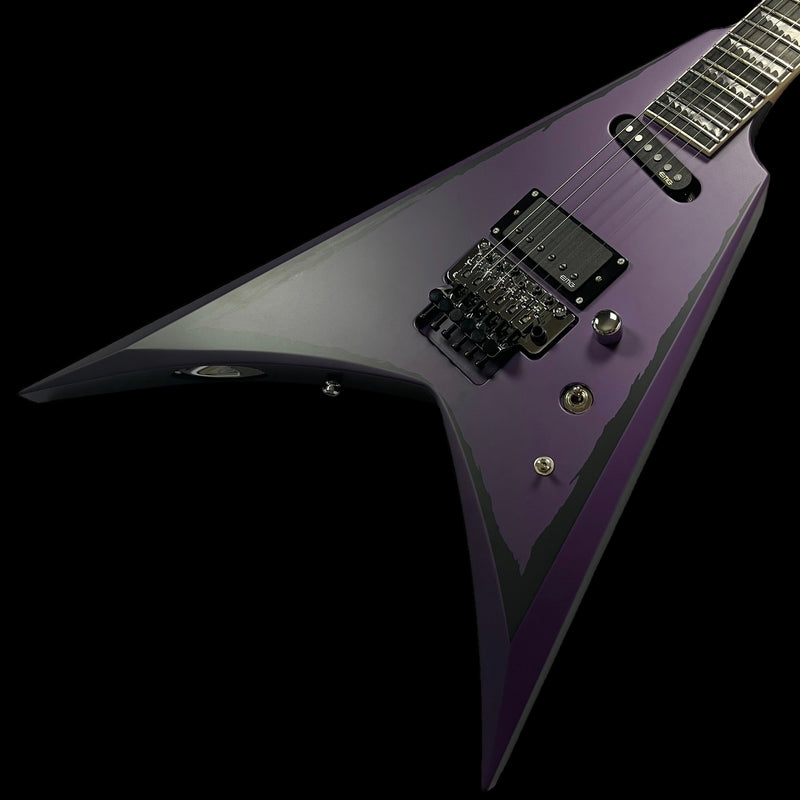 ALEXI RIPPED (ALEXI LAIHO) | PURPLE FADE SATIN W/ RIPPED PINSTRIPES