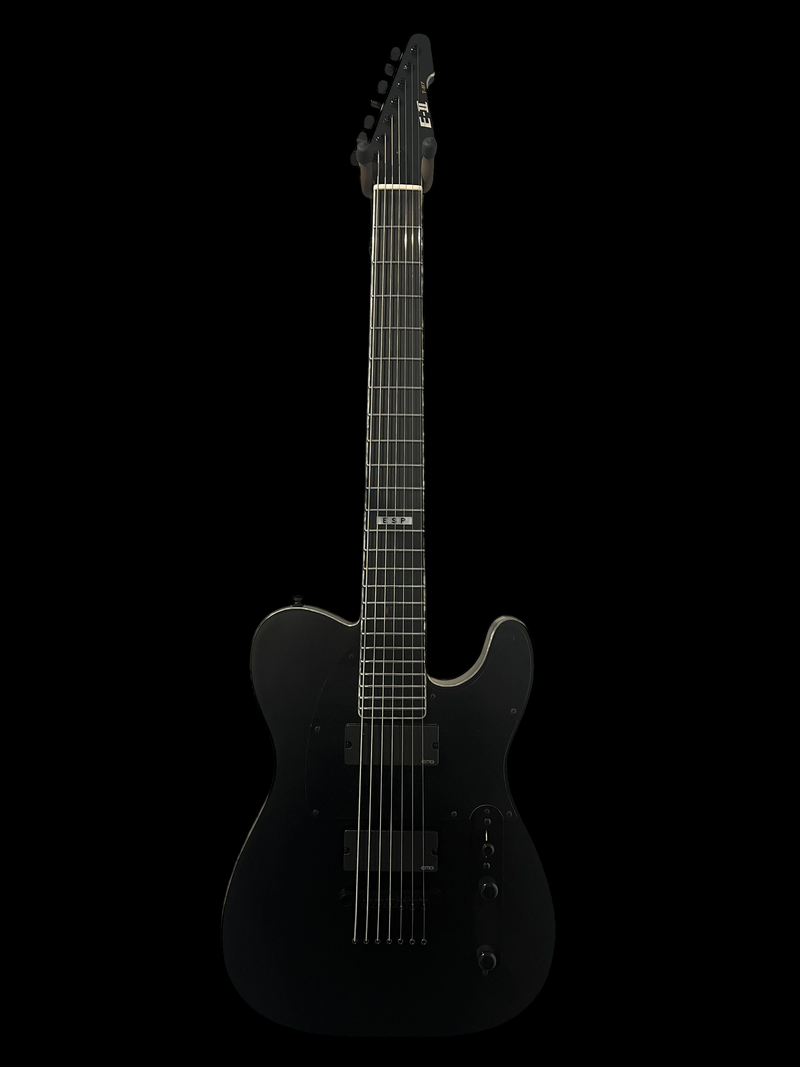 E-II T-B7 Baritone Electric Guitar - Black Satin