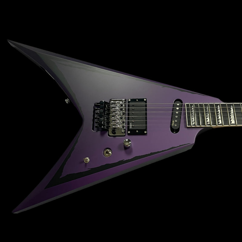 ALEXI RIPPED (ALEXI LAIHO) | PURPLE FADE SATIN W/ RIPPED PINSTRIPES