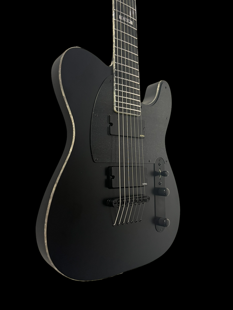 E-II T-B7 Baritone Electric Guitar - Black Satin