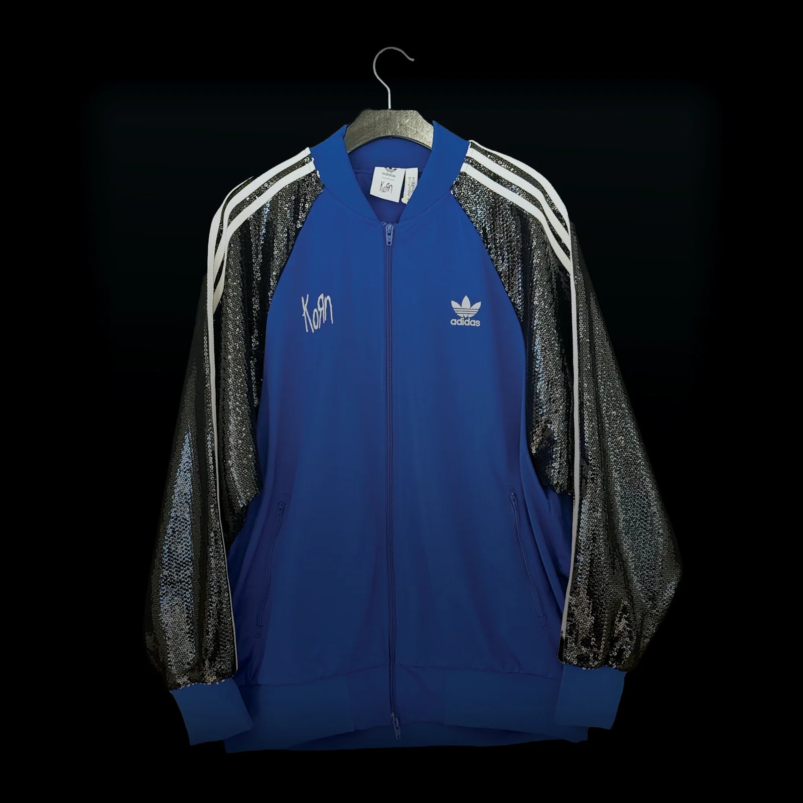 KORN X ADIDAS Black Sequin Track Jacket – Brookline Guitar