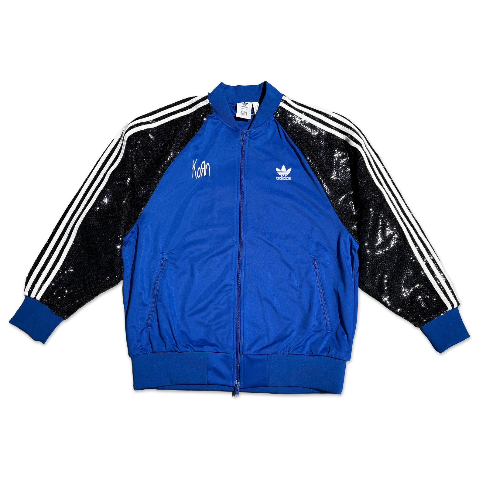 KORN X ADIDAS Black Sequin Track Jacket – Brookline Guitar