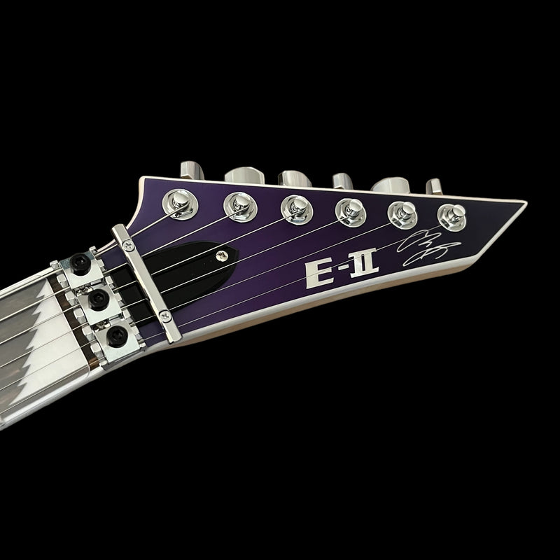 E-II ALEXI RIPPED | PURPLE FADE SATIN W/ RIPPED PINSTRIPES