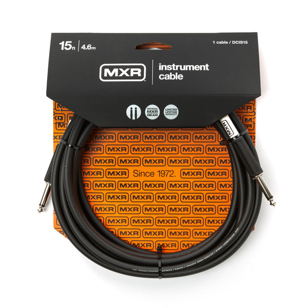 MXR® 15 FT STANDARD INSTRUMENT CABLE - STRAIGHT / STRAIGHT