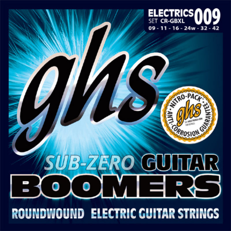 Sub-Zero Boomers Extra Light Electric Guitar Strings 9-42