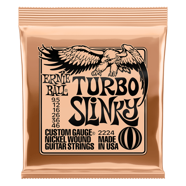 TURBO SLINKY NICKEL WOUND ELECTRIC GUITAR STRINGS 9.5-46 GAUGE