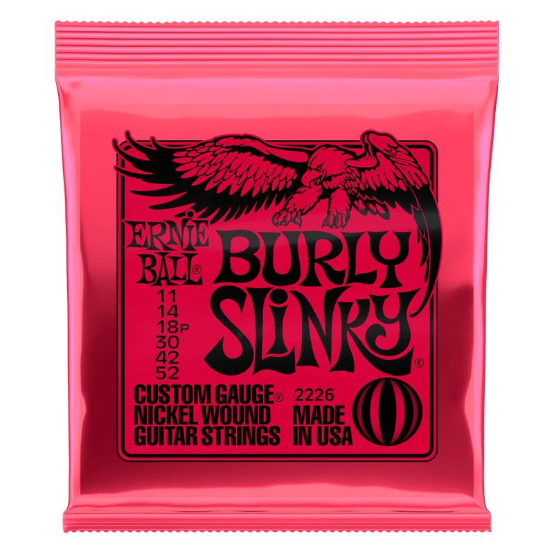 BURLY SLINKY NICKEL WOUND ELECTRIC GUITAR STRINGS 11-52 GAUGE