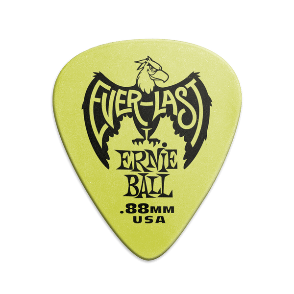 Everlast Picks - 0.88mm Green - 12 Pack