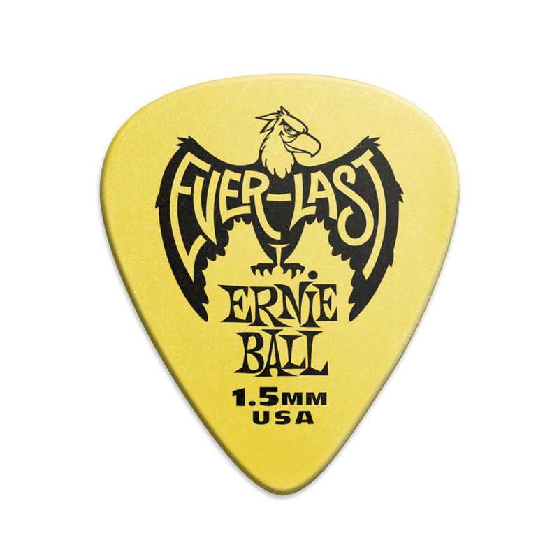 Everlast Picks - 1.5mm Yellow - 12 Pack