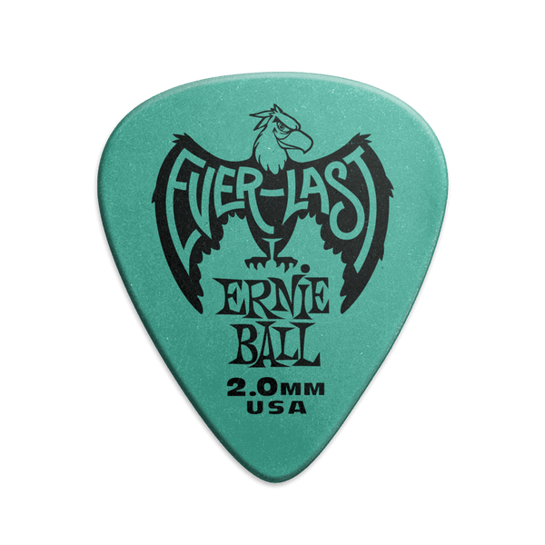 Everlast Picks - 2.0mm Teal - 12 Pack