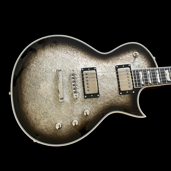 ESP ECLIPSE CUSTOM | SILVER LIQUID METAL BURST – Brookline Guitar