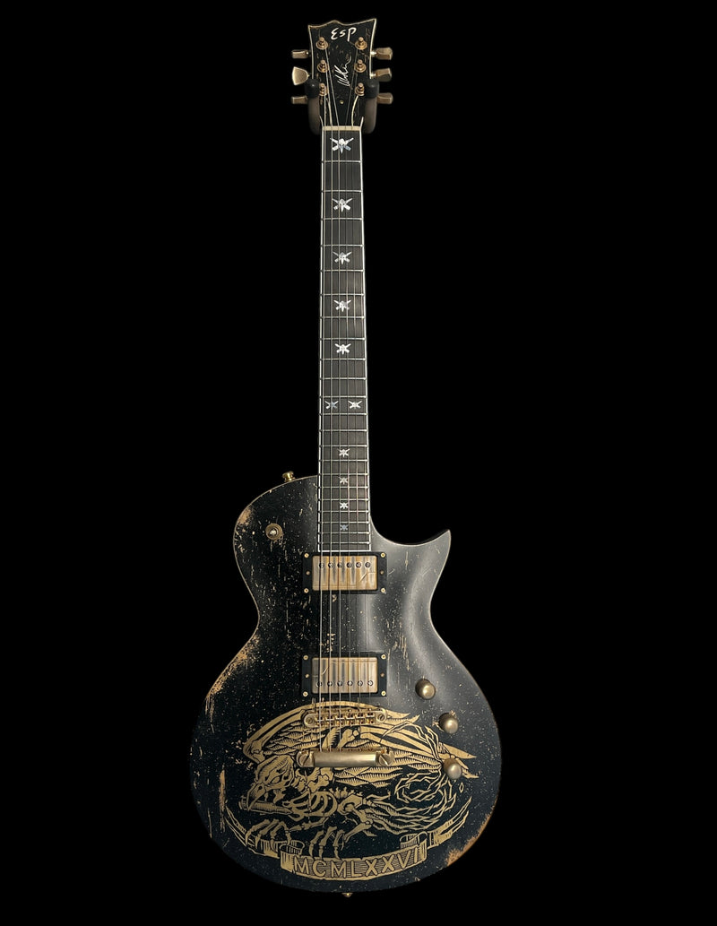 ESP Will Adler Warbird | Distressed Black with Graphic