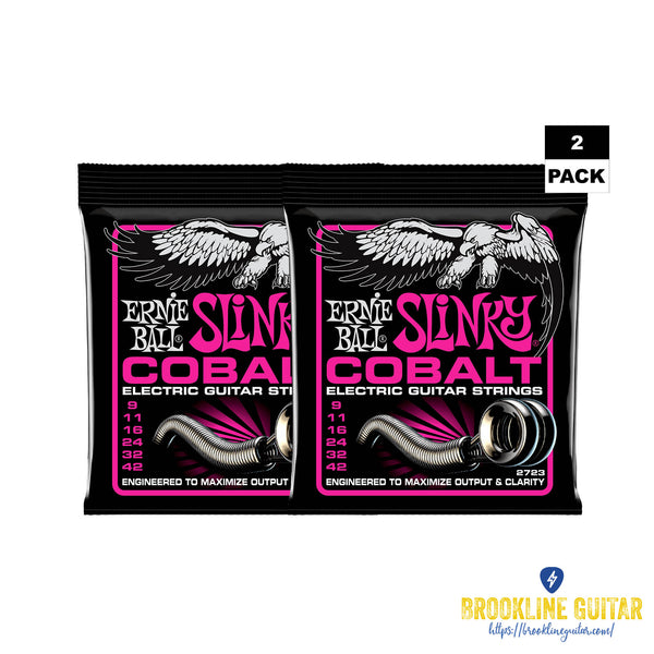 2-PACK SLINKY COBALT ELECTRIC GUITAR STRINGS - 9-42 GAUGE