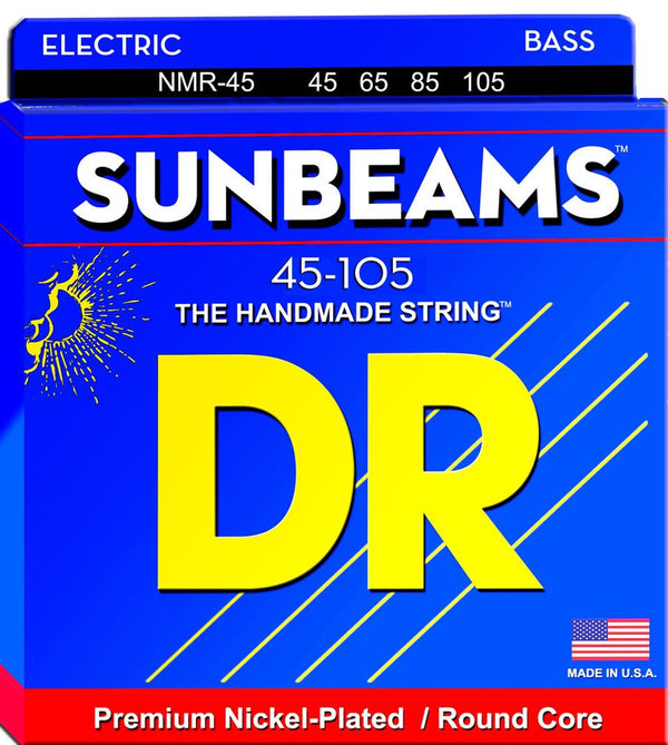 DR Sunbeams Nickel Plated Bass Guitar Strings NMR-45 Medium 45-105