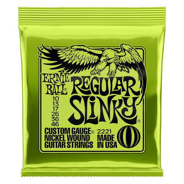 REGULAR SLINKY NICKEL WOUND ELECTRIC GUITAR STRINGS 10-46 GAUGE