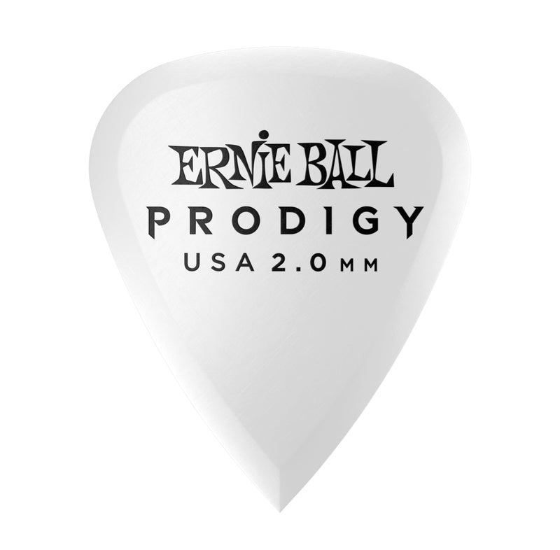 PRODIGY GUITAR PICKS - STANDARD 2.0MM WHITE - 6 PACK