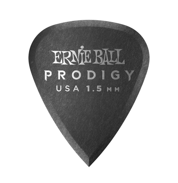 PRODIGY GUITAR PICKS - STANDARD 1.5MM BLACK - 6 PACK